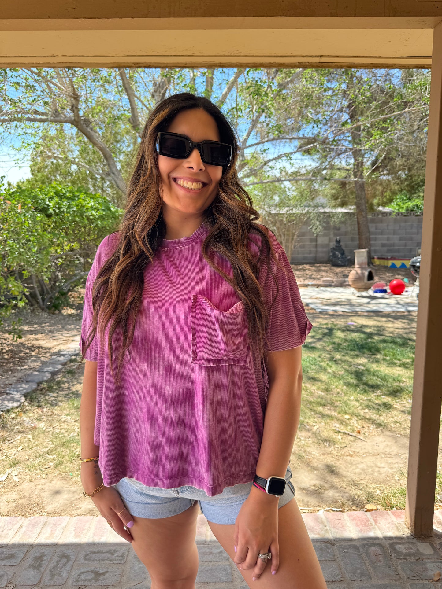 Lockwood Ribbed Pocket Tee - NEW COLORS
