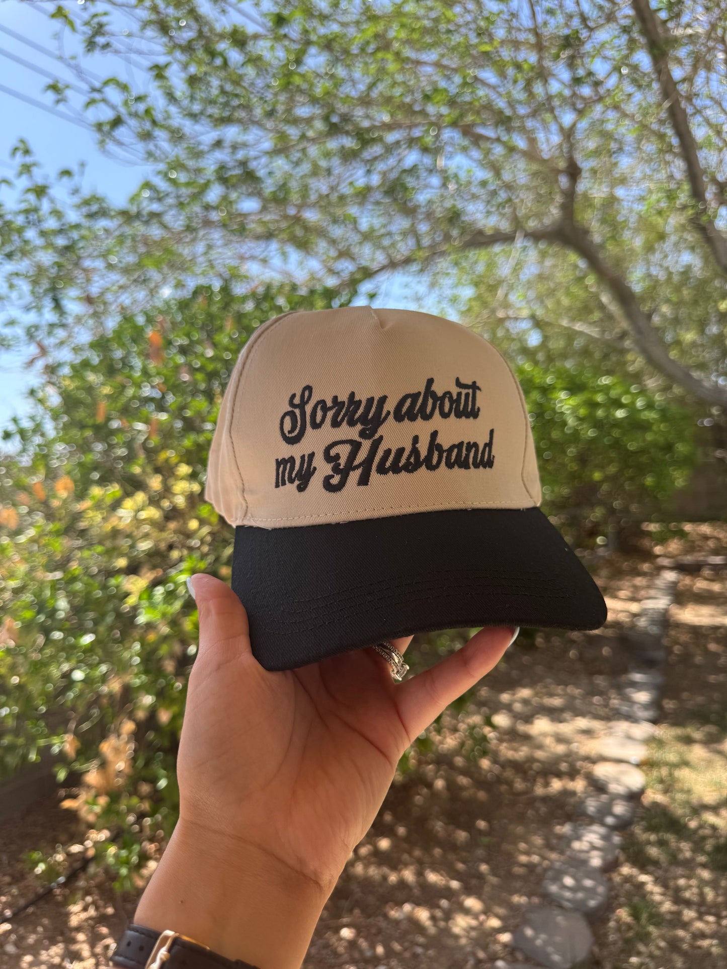 Sorry About My Husband Trucker Hat