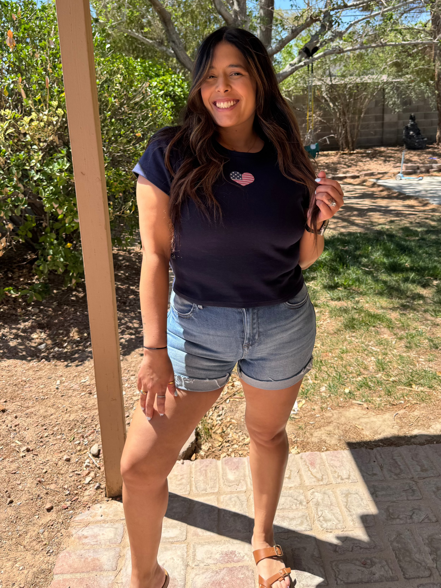 I Heart USA Baby Tee