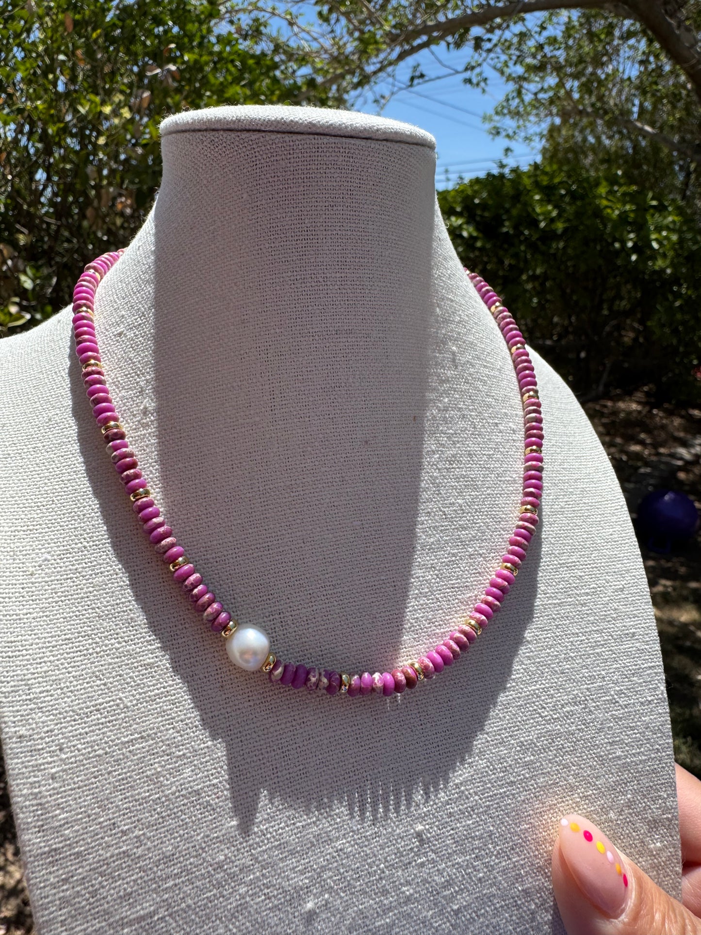Paisley Bead Necklace
