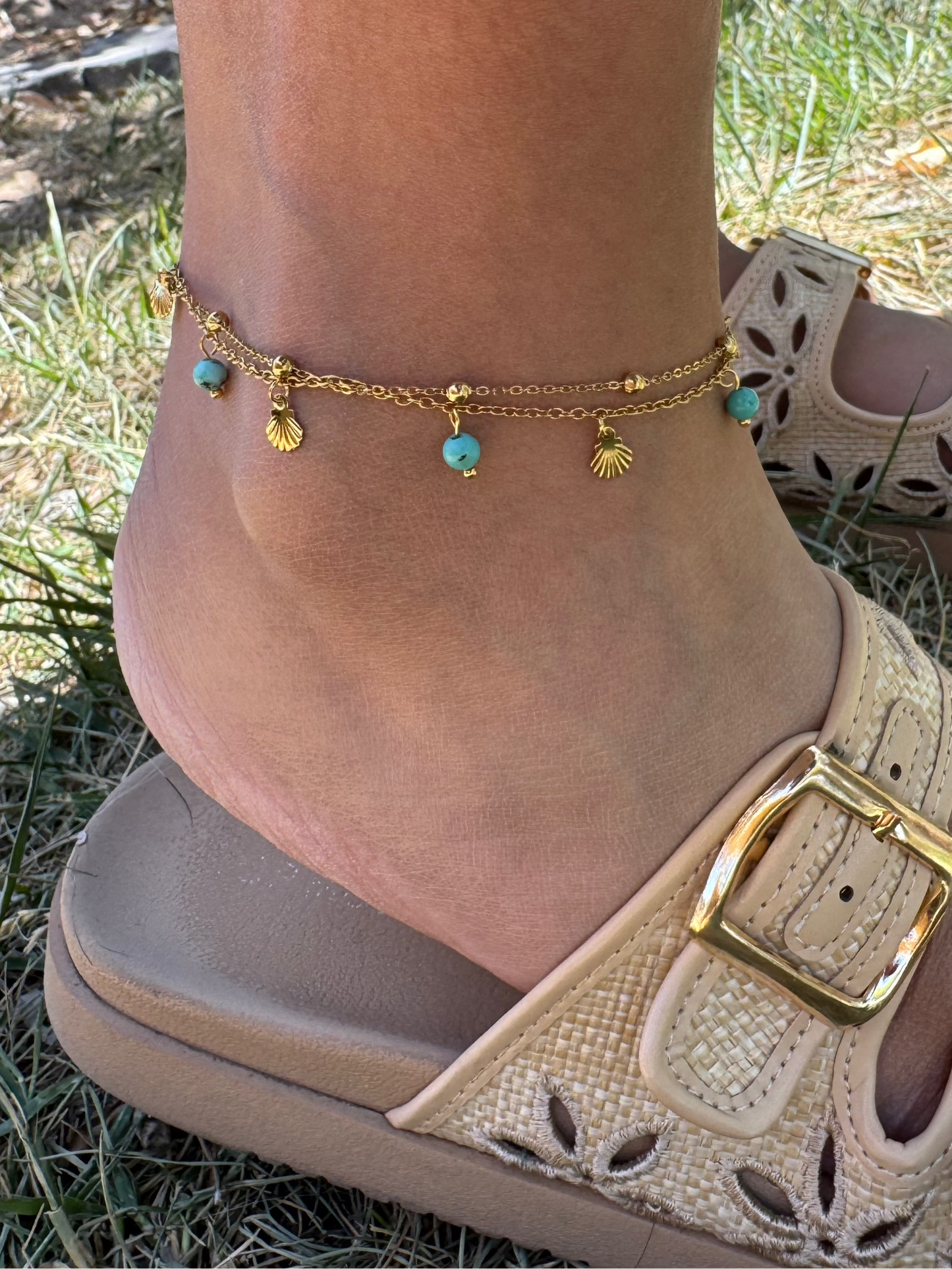 Shell Charm Anklet