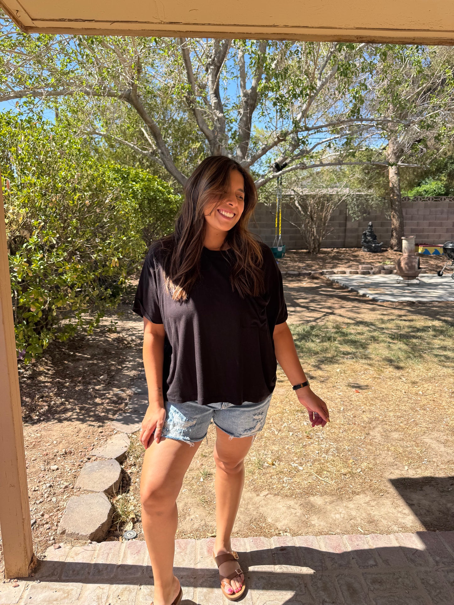 Krystal Ribbed Tee
