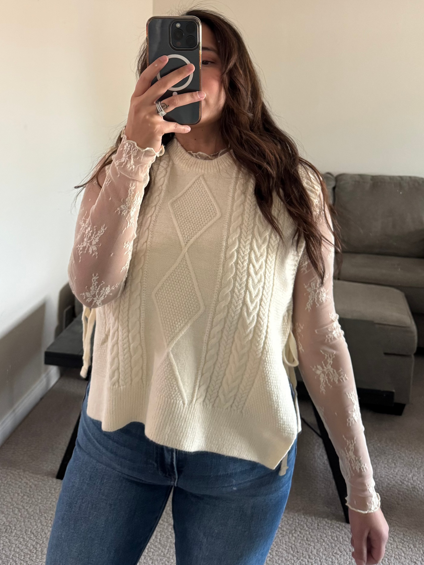 Silveria Side Tie Knit Sweater - new color!