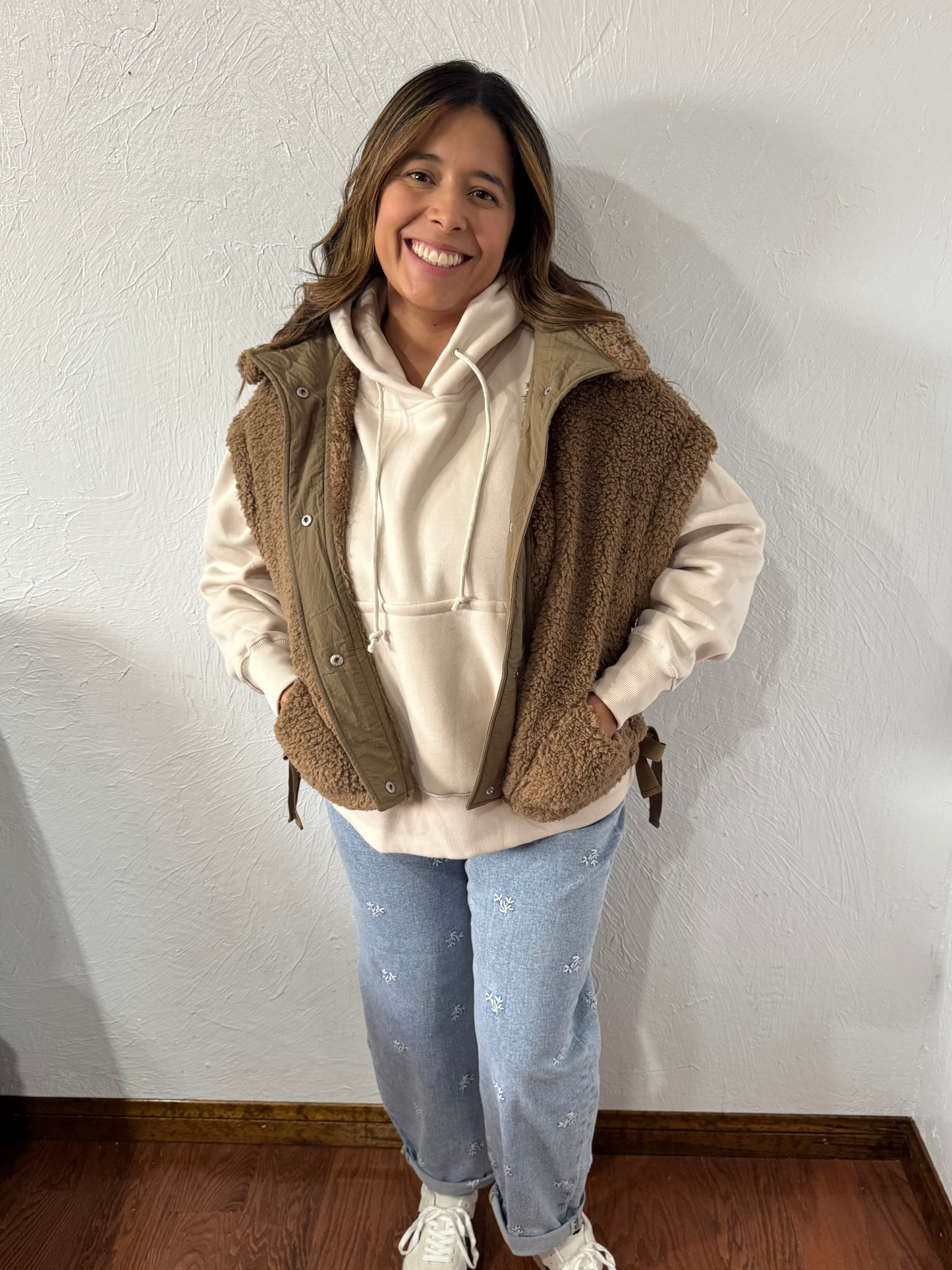 Carmen Oversized Hoodie - Sand Beige