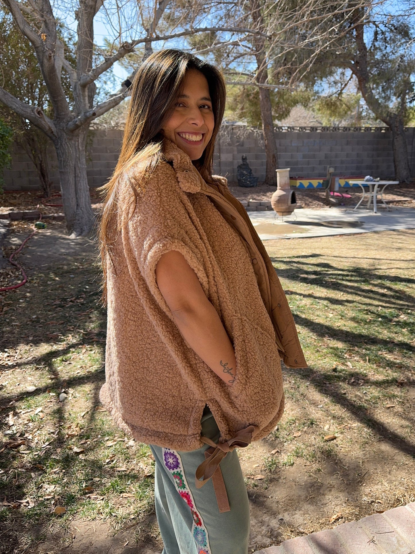 Kai Oversized Sherpa Vest