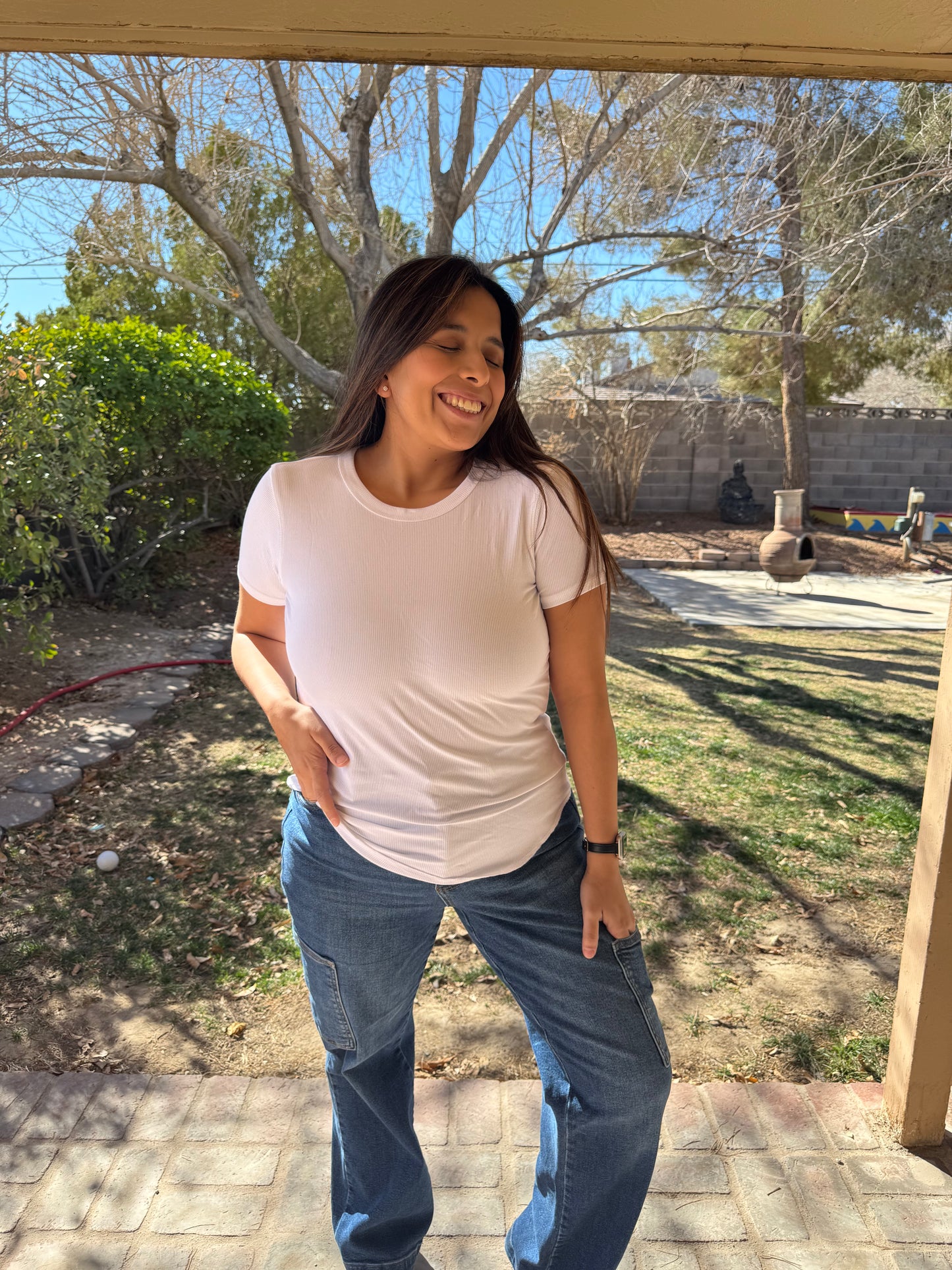 Rosie Ribbed Tee - *RESTOCK*