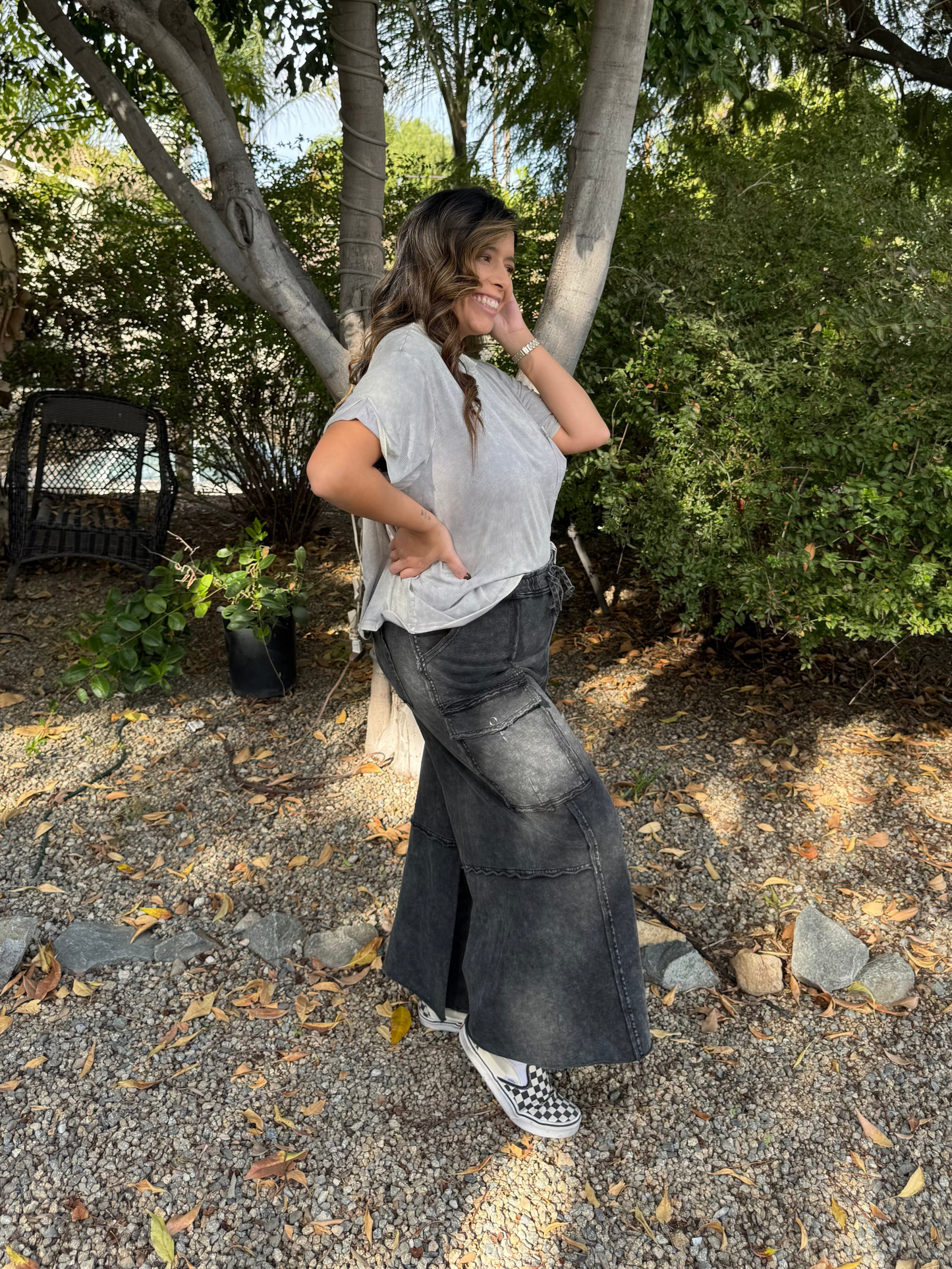 Wren Wide Leg Pants - Black