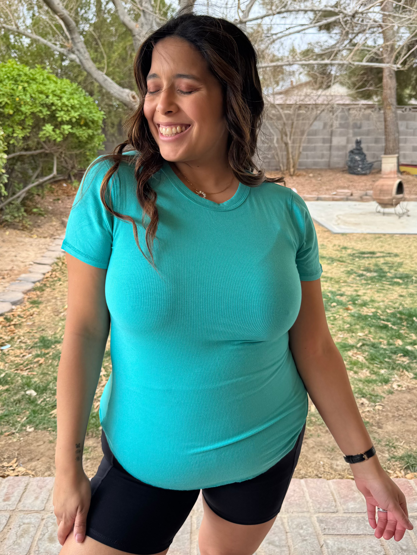 Rosie Ribbed Tee - *RESTOCK*