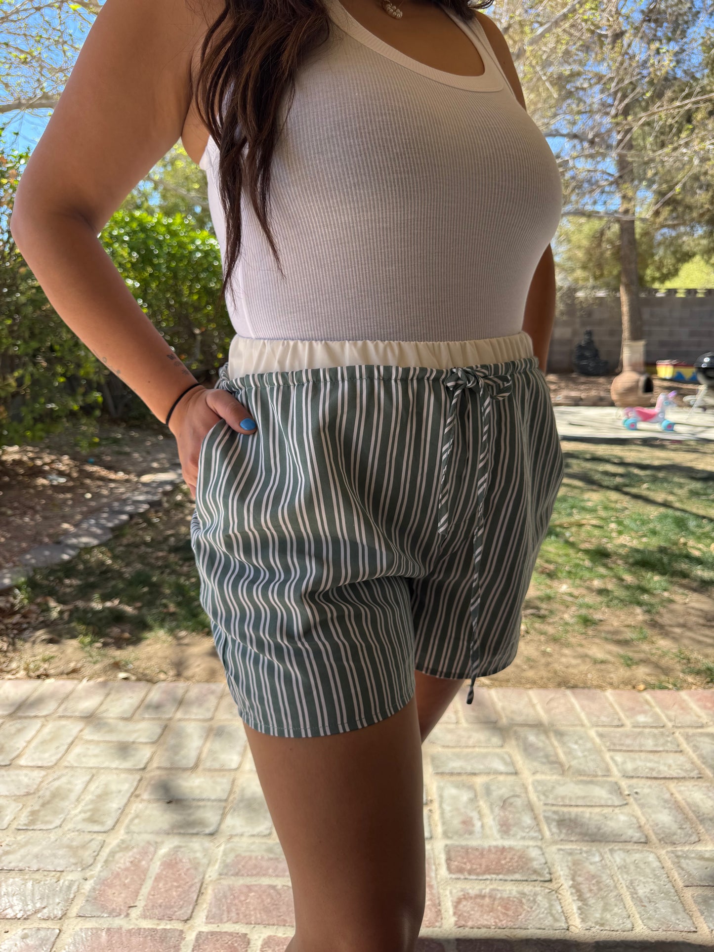 Jess Striped Boxer Shorts