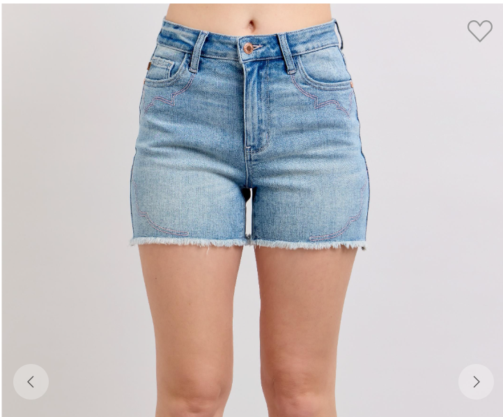 Western Embroidered Shorts
