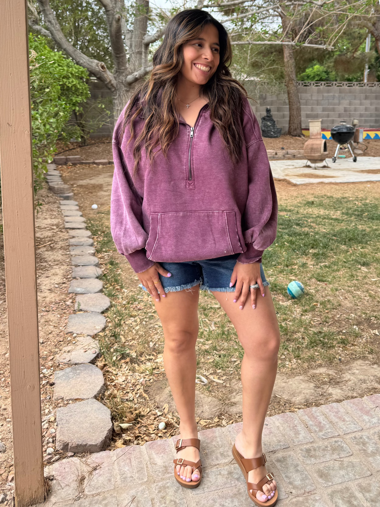 Hannah Half Zip Pullover