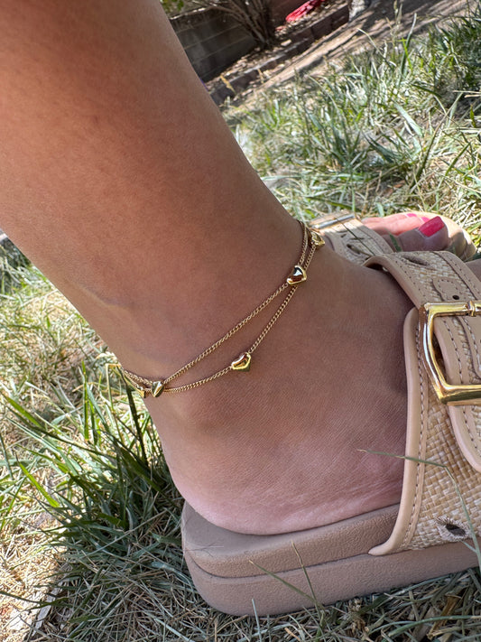 Dainty Heart Anklet