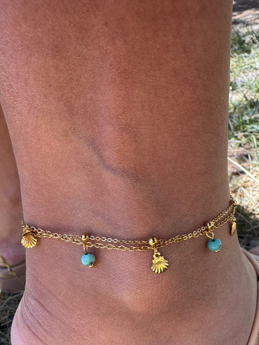 Shell Charm Anklet