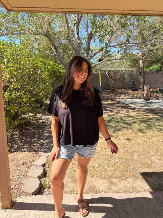 Krystal Ribbed Tee