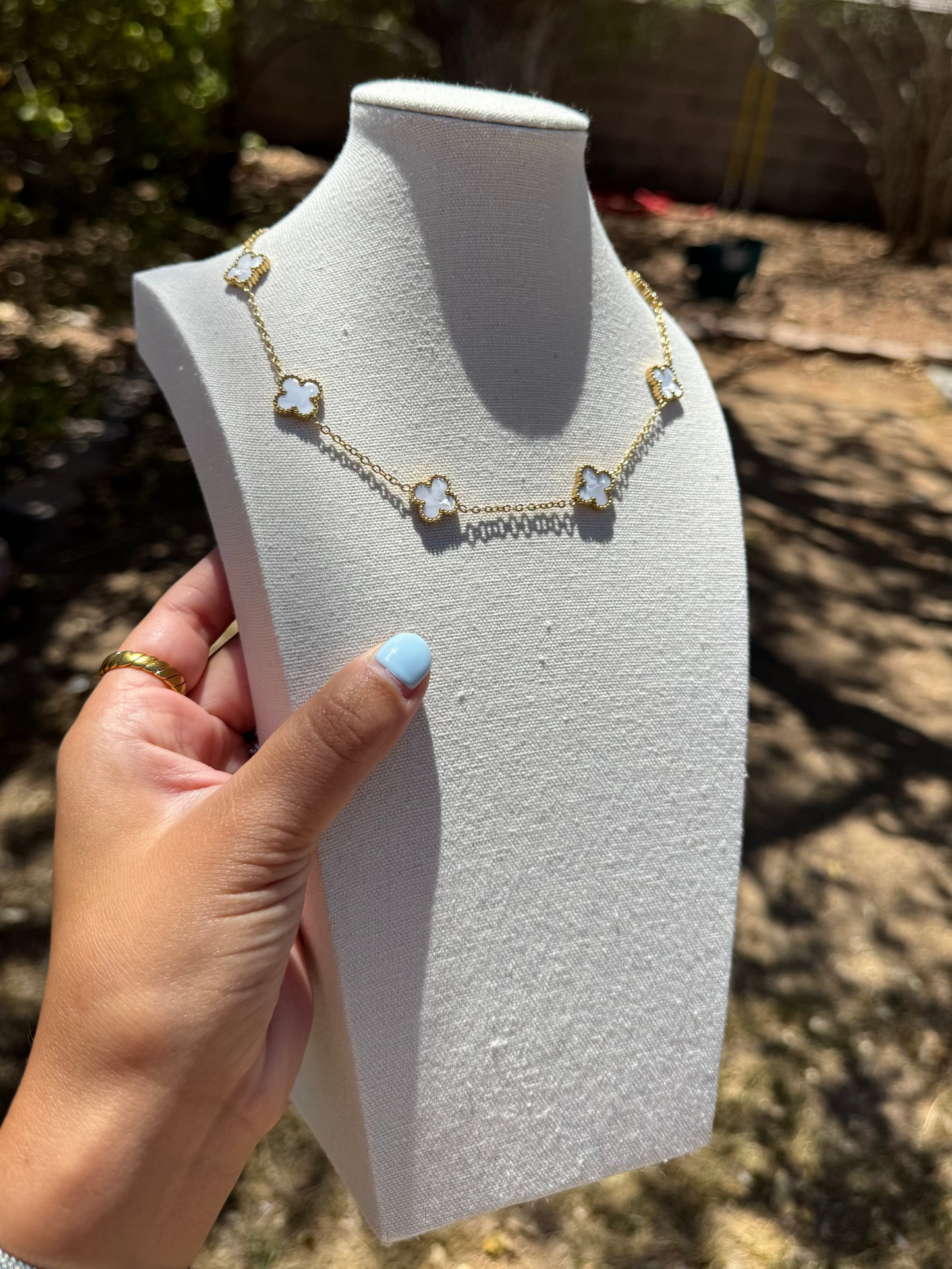 Gold Clover Necklace