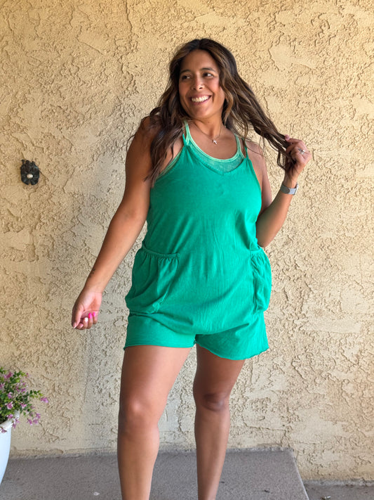 Rachel Romper - Green