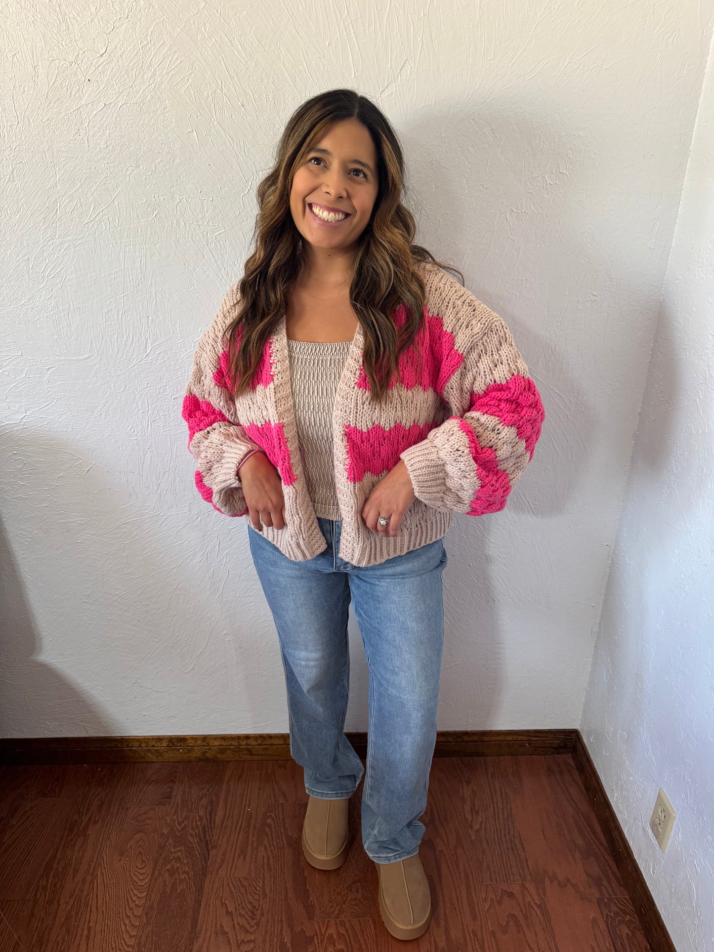 Taylor Textured Knit Cardigan