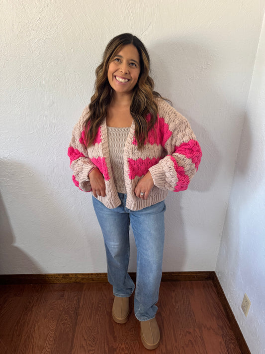 Taylor Textured Knit Cardigan