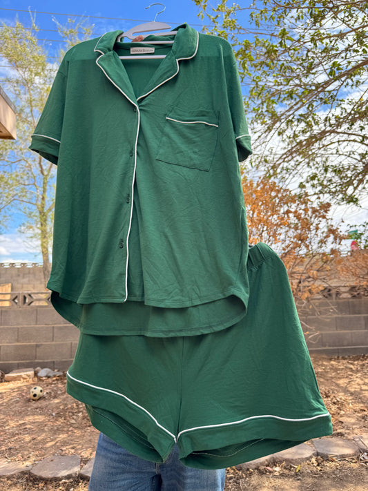 Patrice PJ Set - Dark Green