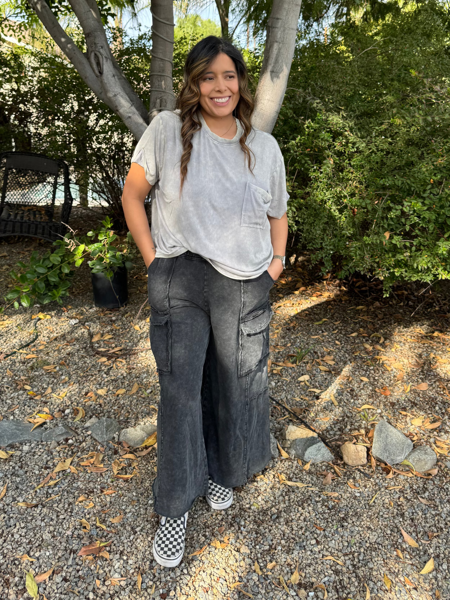 Lockwood Ribbed Pocket Tee - Sleet