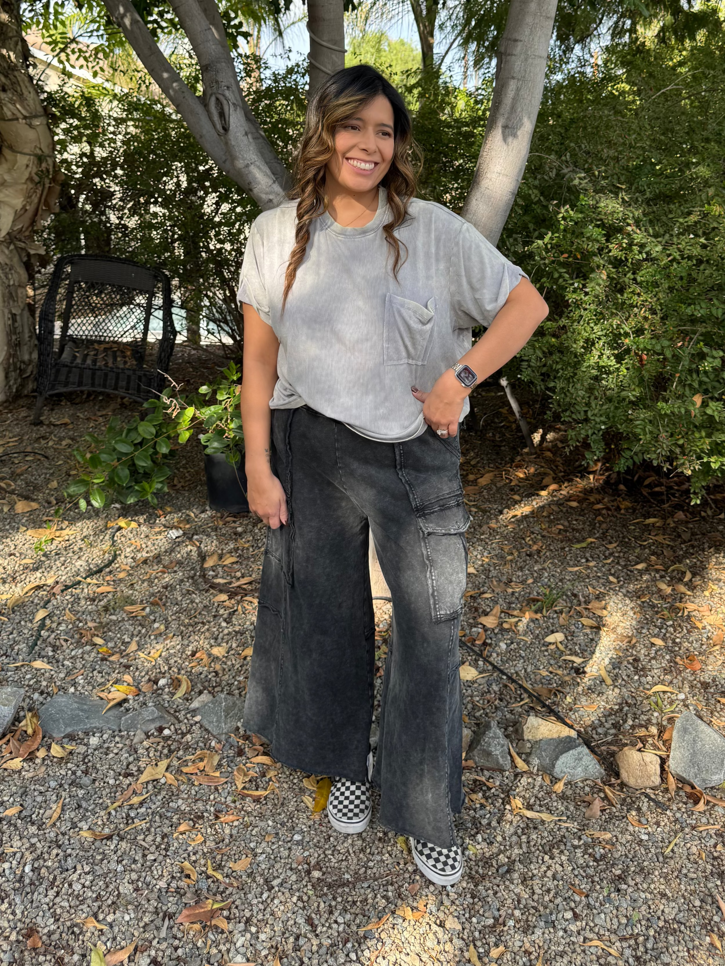 Lockwood Ribbed Pocket Tee - Sleet