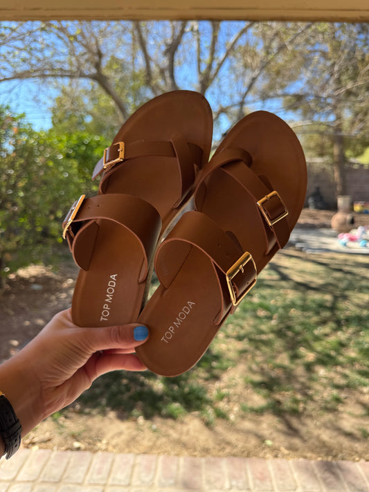 Court Buckle Sandal