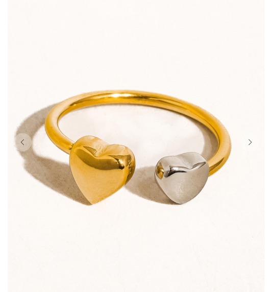 Two Piece Heart Ring