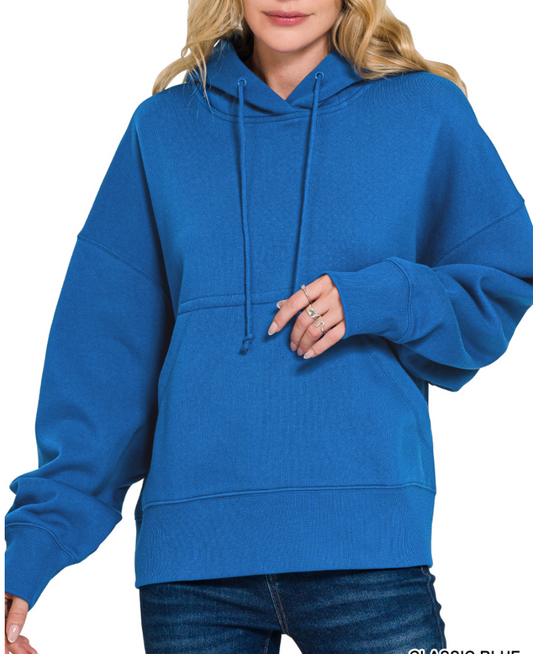 Carmen Oversized Hoodie - Classic Blue