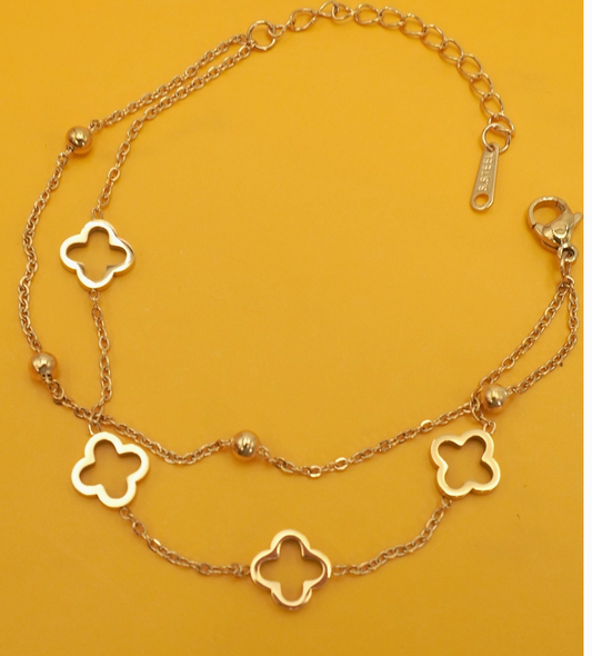 VC Clover Bracelet - Gold